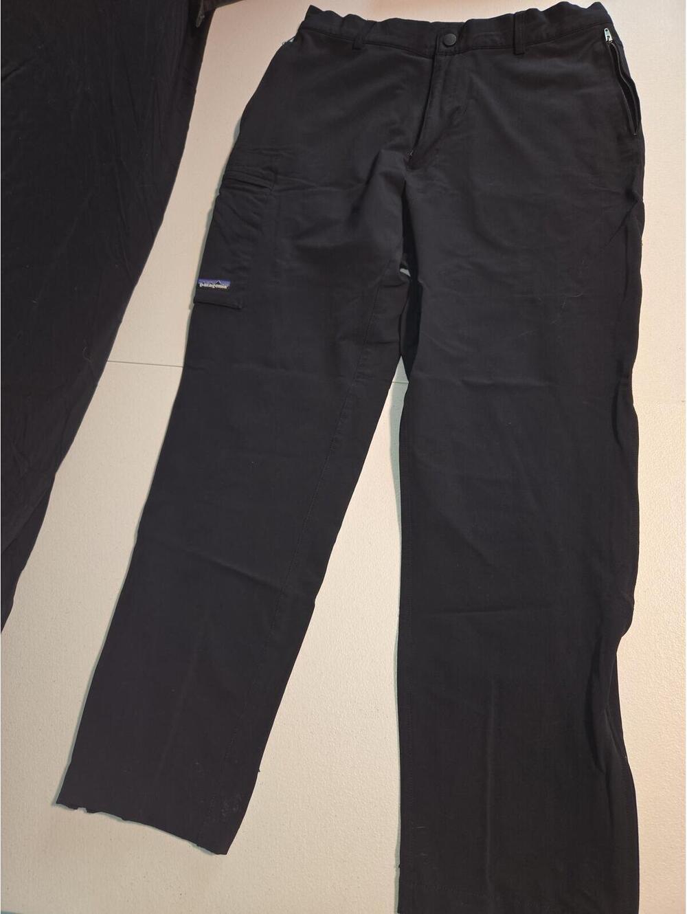 Patagonia Black Cargo Pants with Elastic Waistband